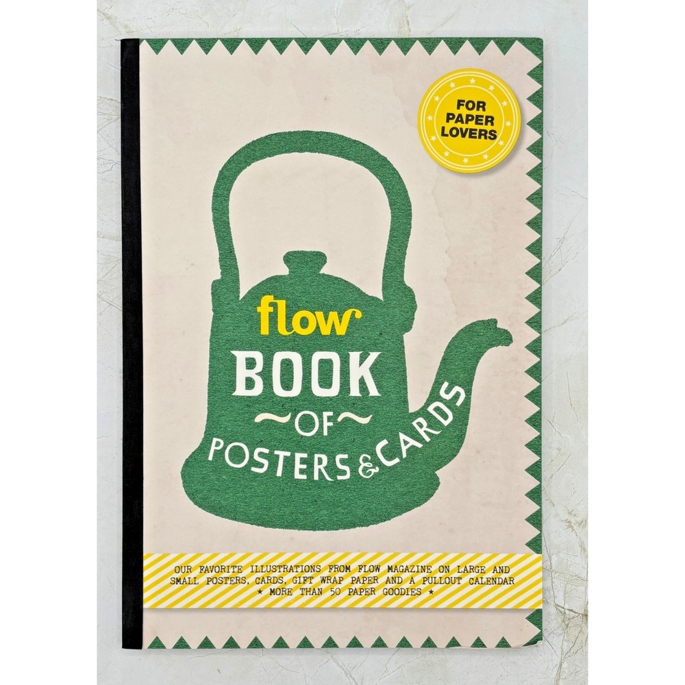 Flow Magazine Book of Posters & Cards Gift Wrap Paper Calendar &More 2016‎ NOS